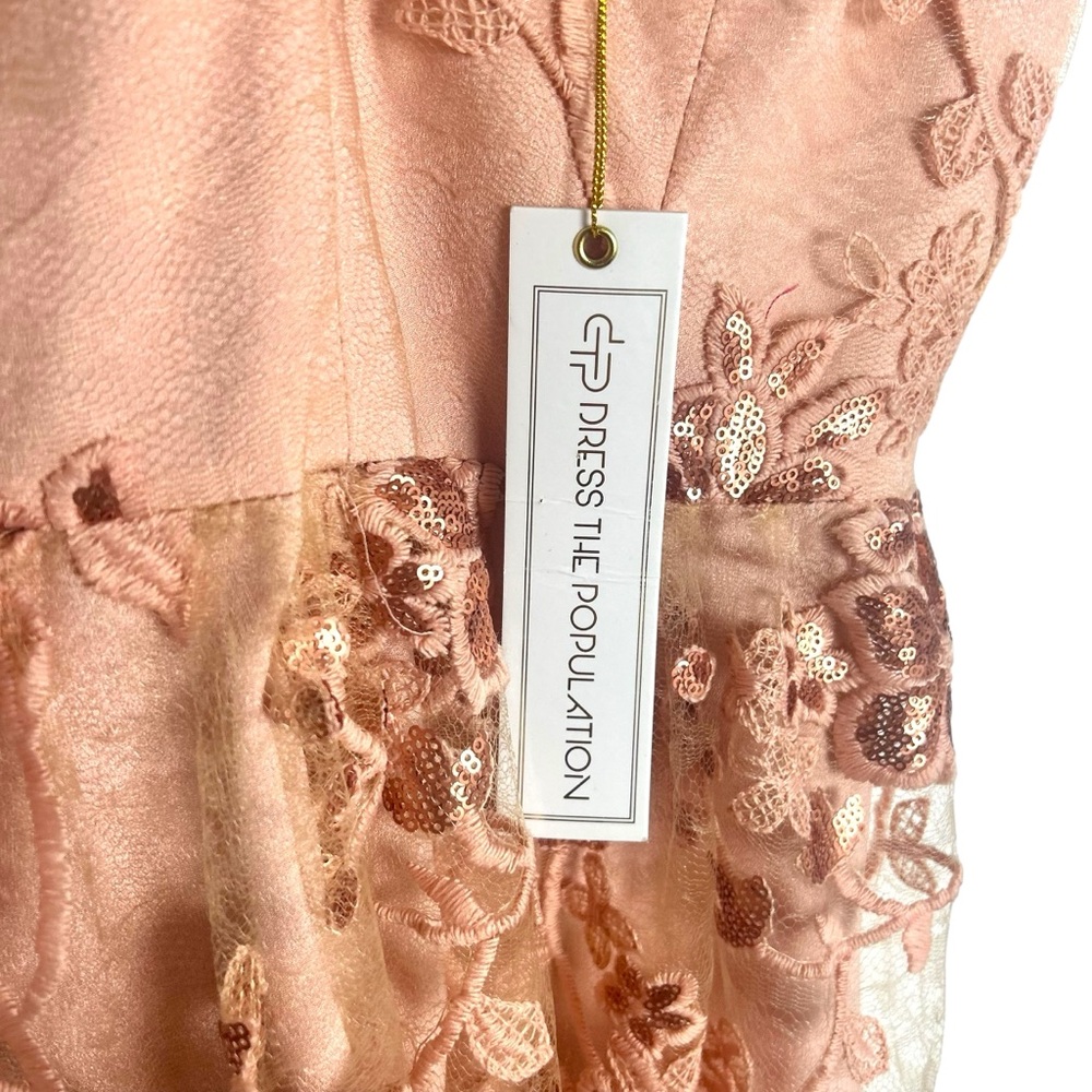 NWT - Dress The Population Ally Floral Cocktail Dress - Size Medium - Picture 3 of 9
